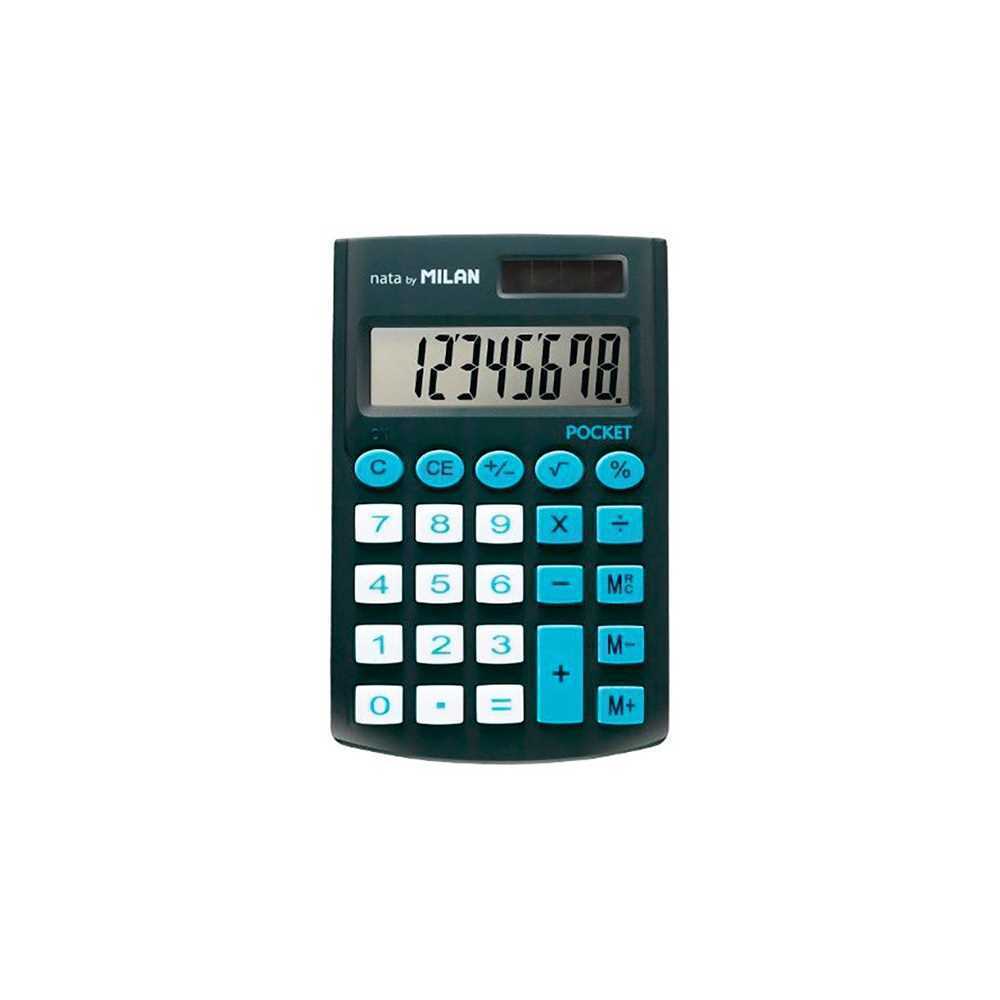 Calculadora De Bolso Preta Com 8 Dígitos Blister