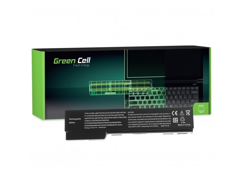 Green Cell Battery For Hp Elitebook 8460p Probook.