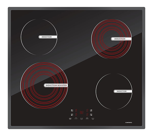 CONFORTEC PLACA INDUÇAO 4 ZONAS 6800W