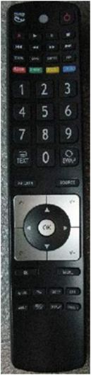 Controle remoto Vestel RC5110 TELEFUNKEN cinza, n.