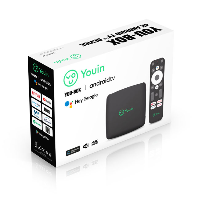 Adaptador Smart Tv Youin En1040k Android Tv 10 