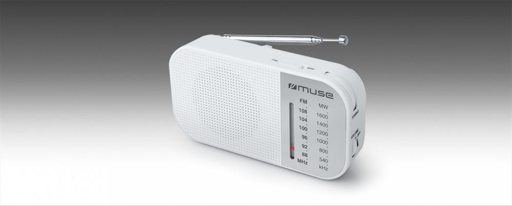 Rádio Muse M-025 Rw Branco 