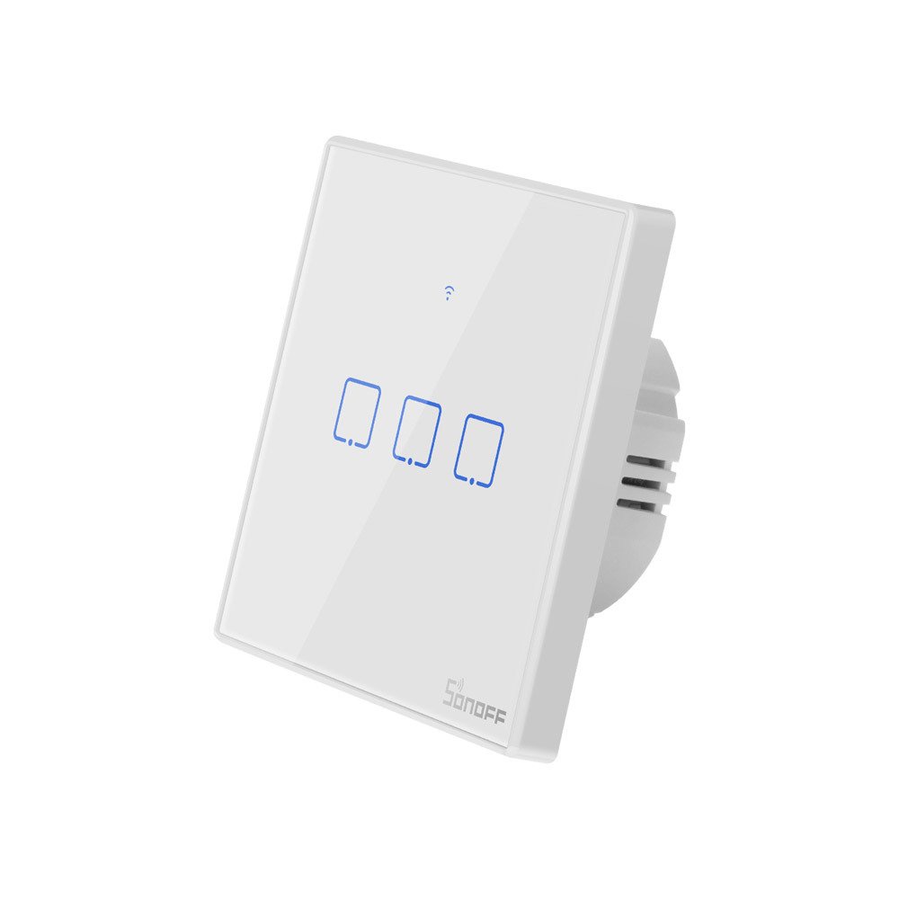 Smart Switch Wifi + Rf 433 Sonoff T2 Eu Tx (3-Cha.