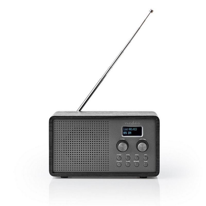 Rádio Dab 4.5 W Fm Função De Relógio E Alarme.