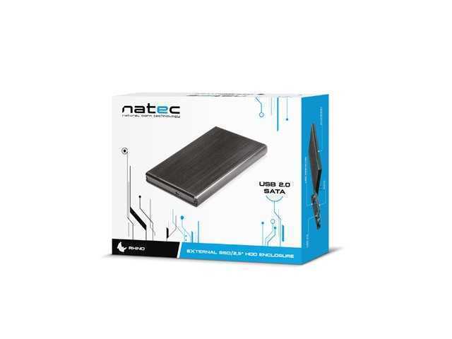Natec Genesis Rhino 2.5  HDD Enclosure Black