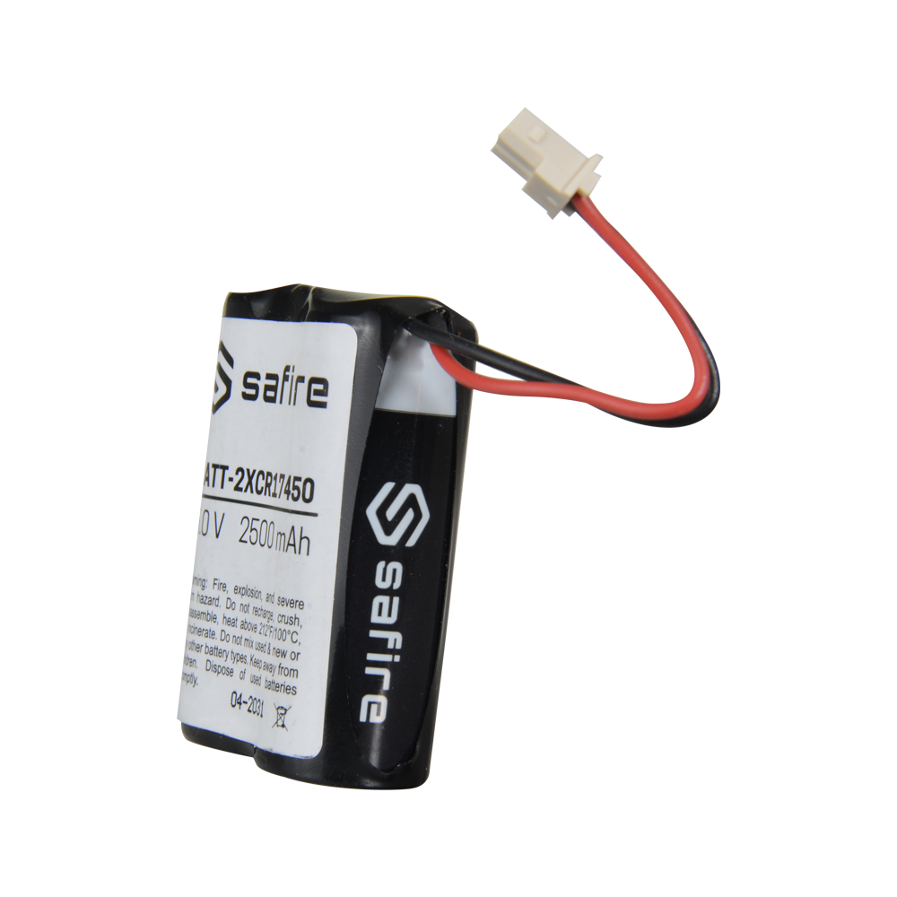 Safire - Pack de Pilhas Cr17450 / 4/5a / Cr8l - em Retráctil com Conector Molex 5284 - Voltagem 6 V 