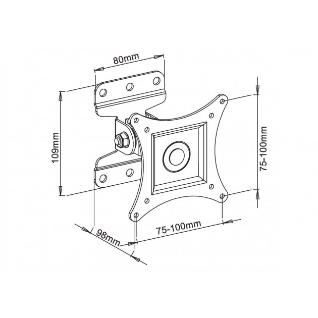 Techly Wandhalterung F. Lcd Tv LED 13