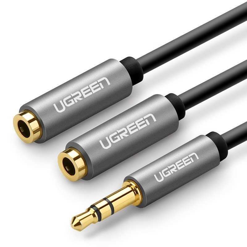 Ugreen Aux Audio Splitter With Jack 3,5 Mm Cable,.