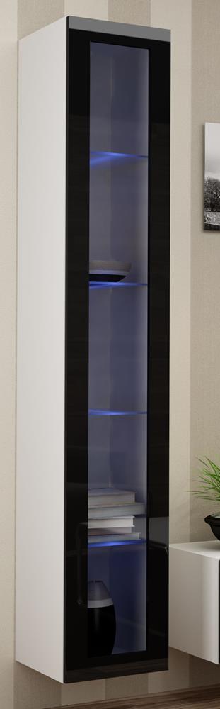 Cama Glass-Case Vigo '180' 180/40/30 White/Black Gloss