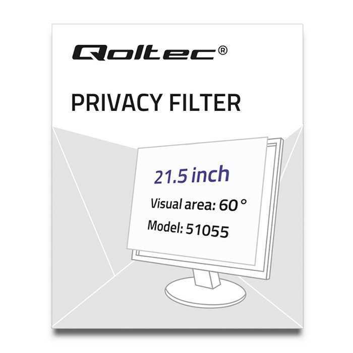 Qoltec 51055 Privacy Filter 21.5   16:9
