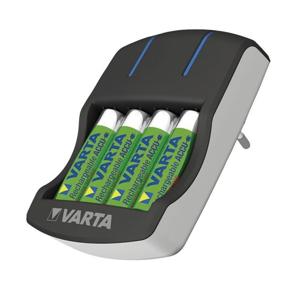 Carregador Varta Eco Charger para Pilhas AA e Aaa.