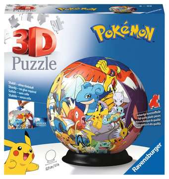 Puzzle 3d Ravensburger Puzzle Ball Pokémon: Puzzle 3d 72 Peças