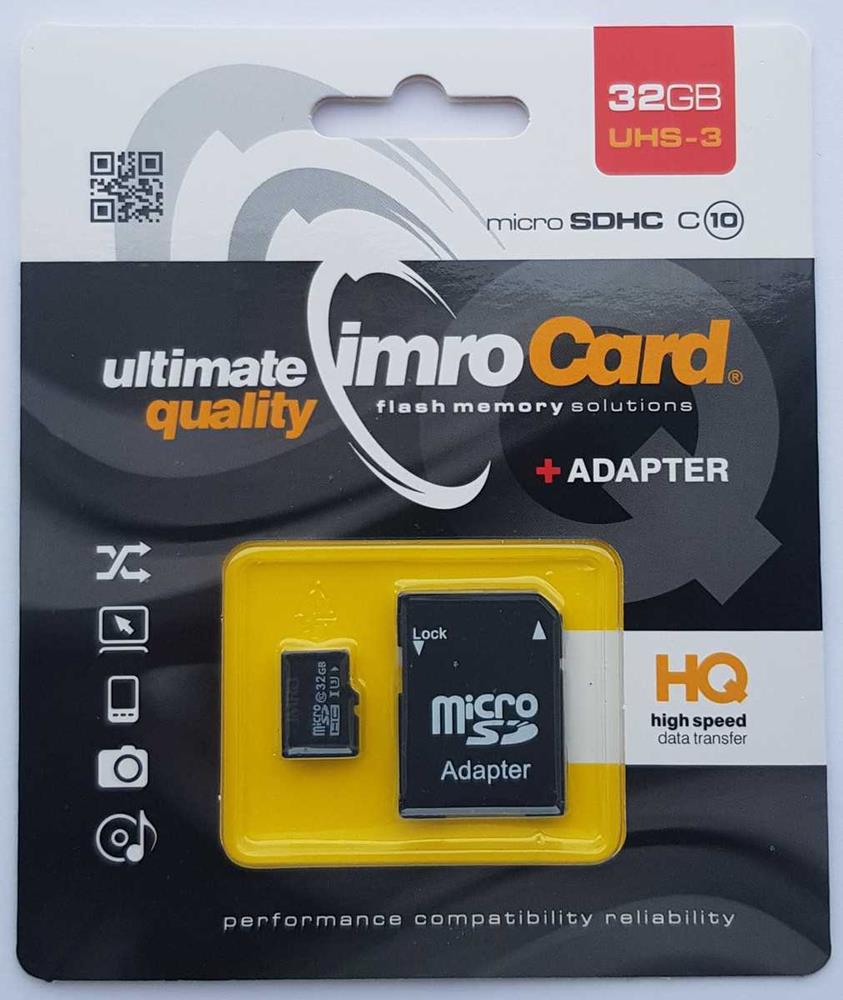 Imro Microsd10/32g Uhs-3 Adp Cartão de Memória 32.