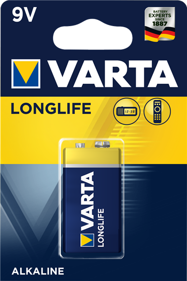 1 Varta Longlife 9v-Block     K 6 Lr 61