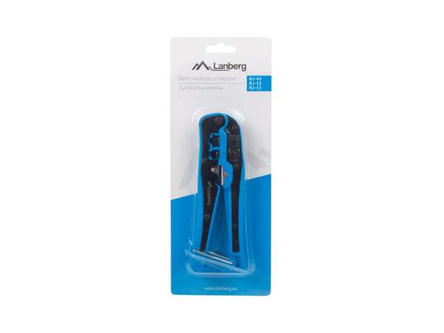 Lanberg Nt-0202 Cable Crimper Crimping Tool Black  Blue