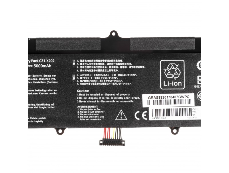 Green Cell Battery C21-X202 For Asus X201e F201e Vivobook F202e Q200e S200e X202e