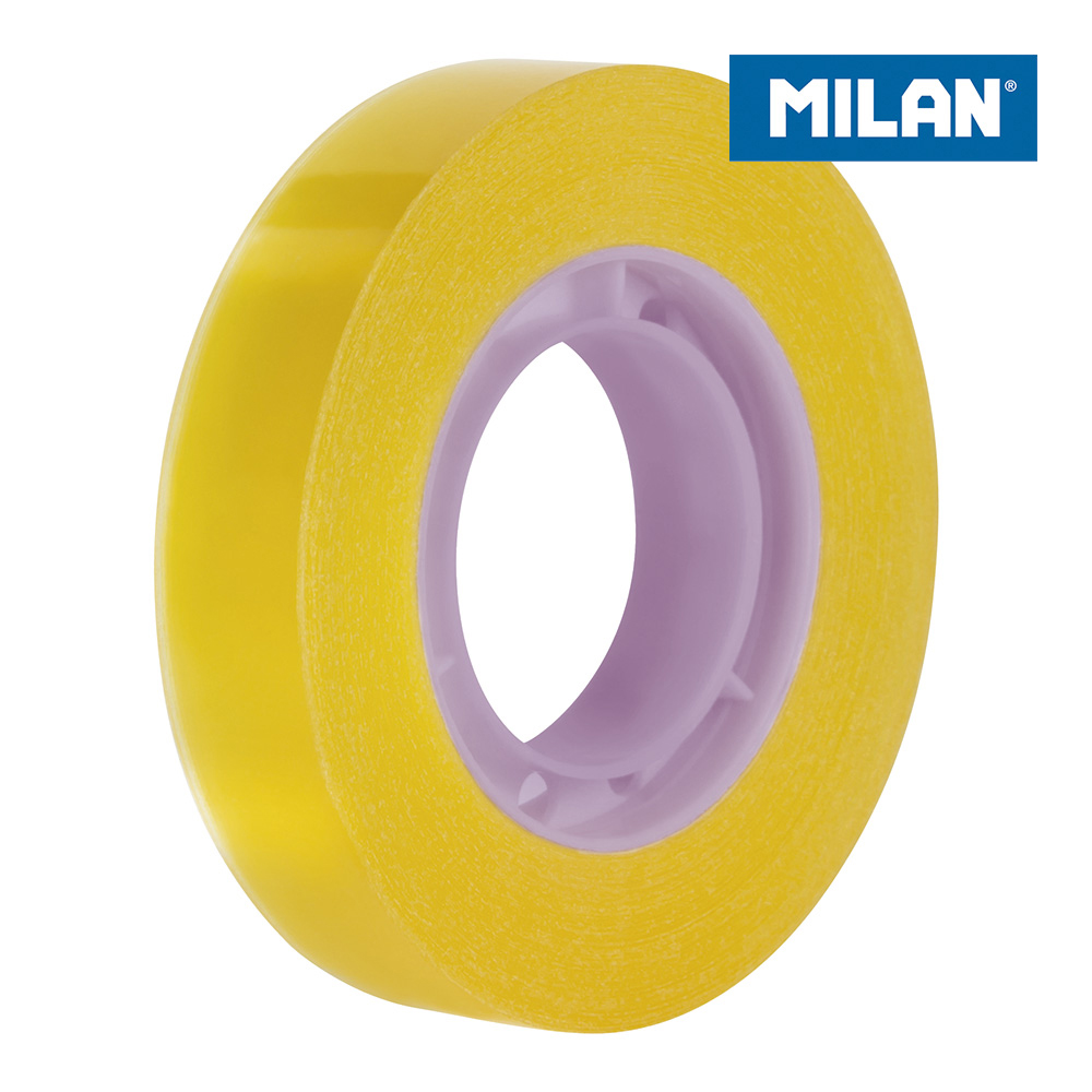 Fita-Cola 12mm X 33m (Amarelo Transparente) Milan