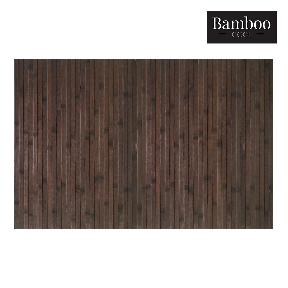 Tapete bambu castanho escuro 60x90cm