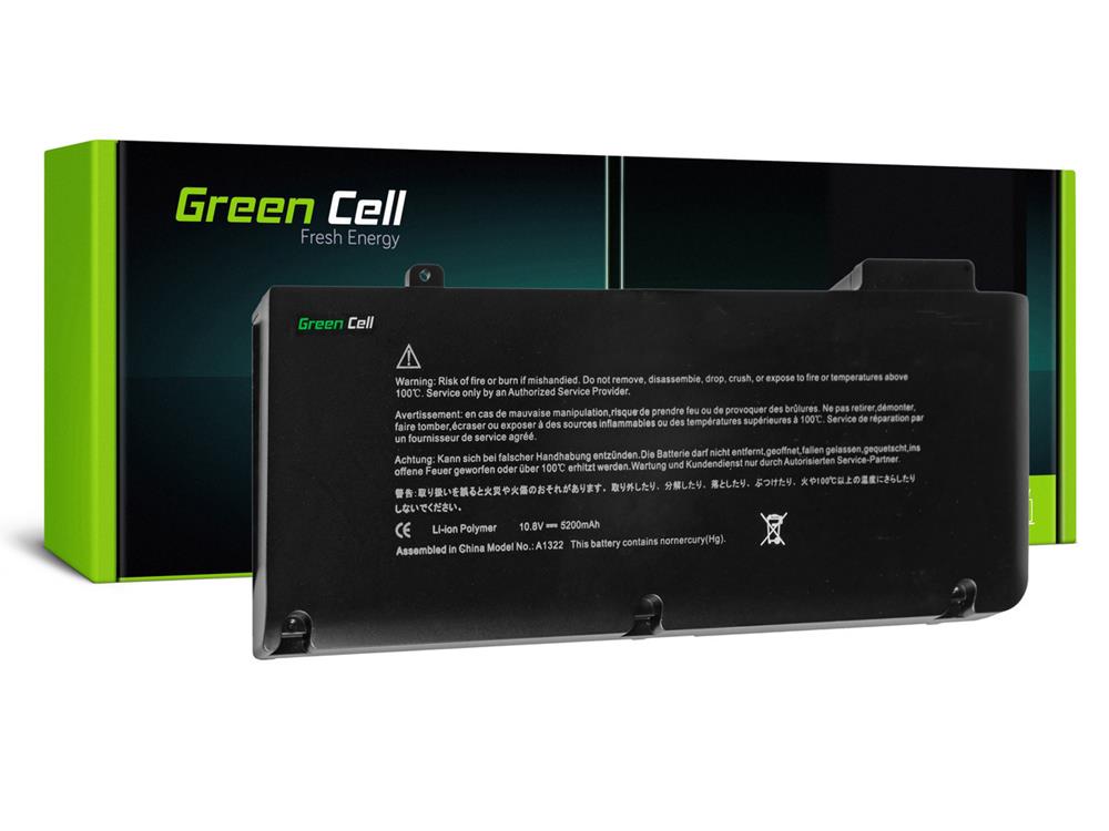 Green Cell Battery A1322 For Apple Macbook Pro 13 A1278 ( Early  2009,  Early  2010, Early 2011, Lat