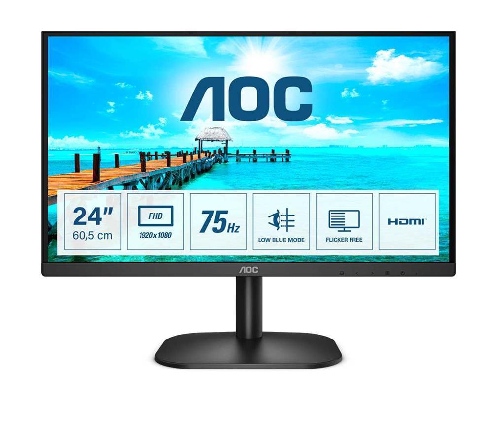 Aoc B2 24b2xdm Computer Monitor 60.5 Cm (23.8 ) 1920 X 1080 Pixels Full Hd Lcd Black