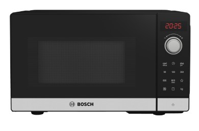 Bosch Serie 2 Fel023ms2 Microwave Countertop Solo Microwave 20 L 800 W Black  Stainless Steel
