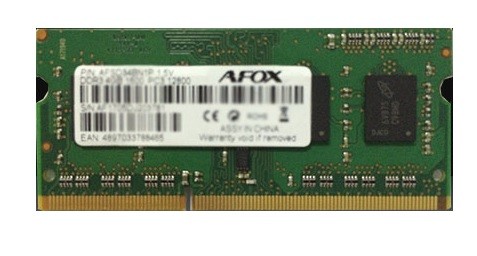 Memória Ram Afox So-Dimm Ddr3 4gb  1600 Mhz