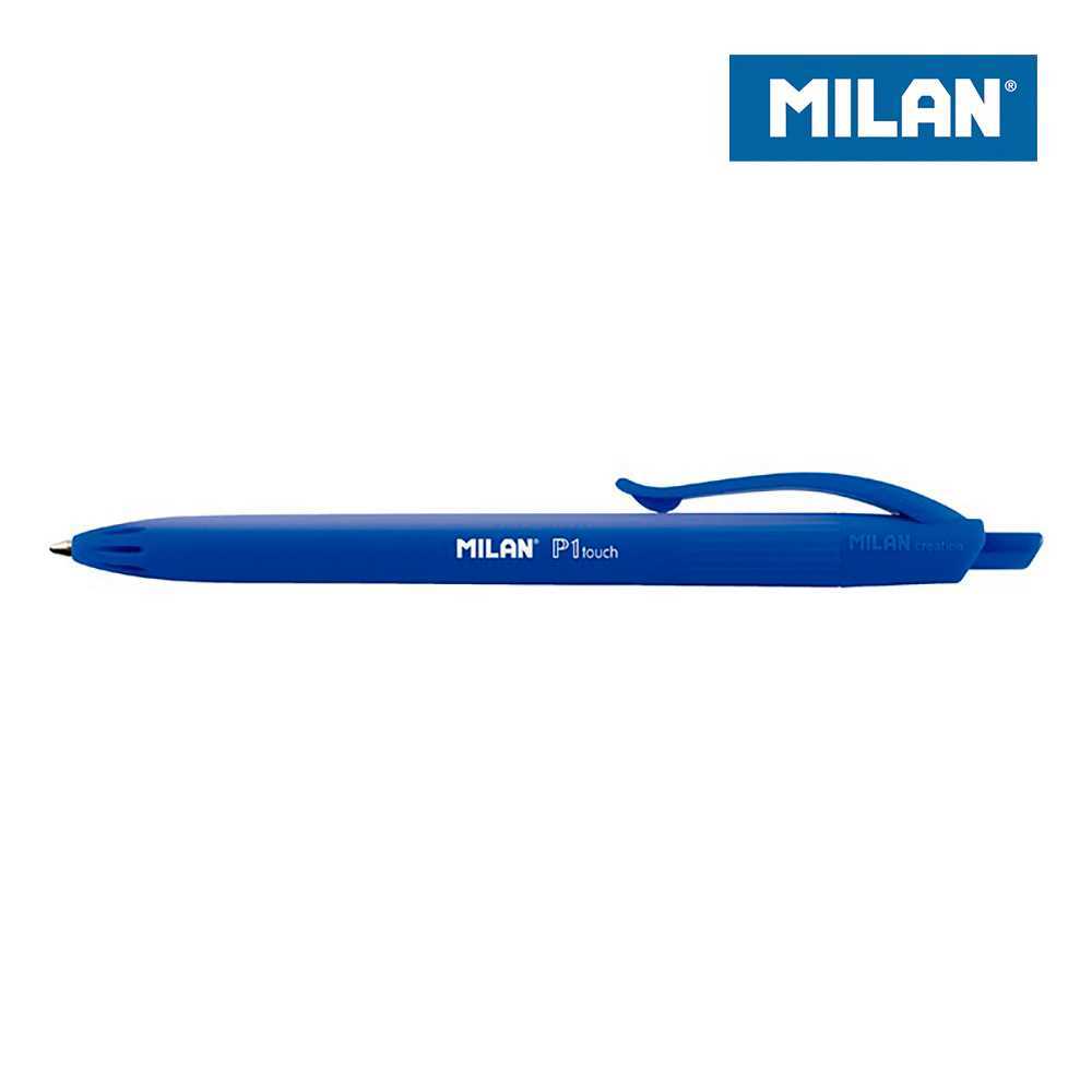 Caixa de Canetas Milan P1 Touch 25 Unidades Azul