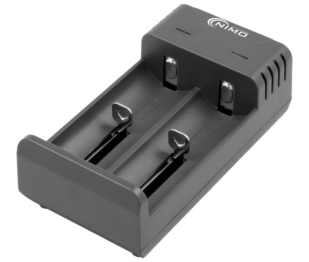 Carregador de Pilhas 2 Canais c/ USB 5V 1A - NIMO