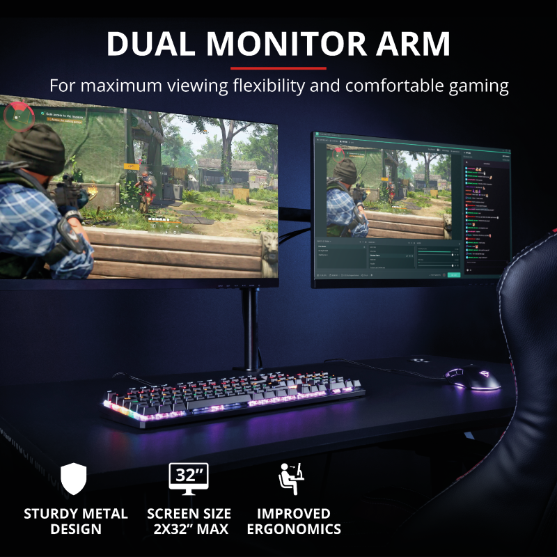 Monitor Acc Arm Dual Gxt1120/Mara 23941 Trust