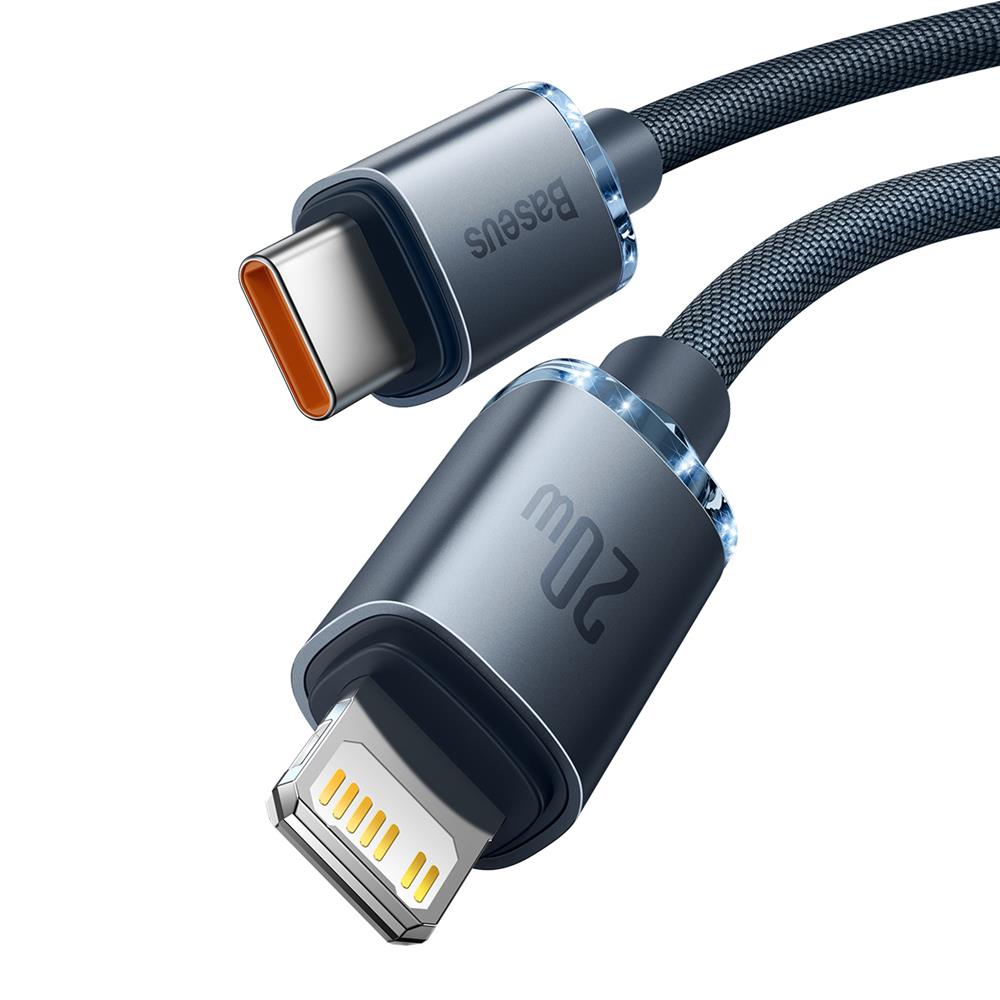 Baseus Crystal Cable Usb-C To Lightning, 20w, Pd,.