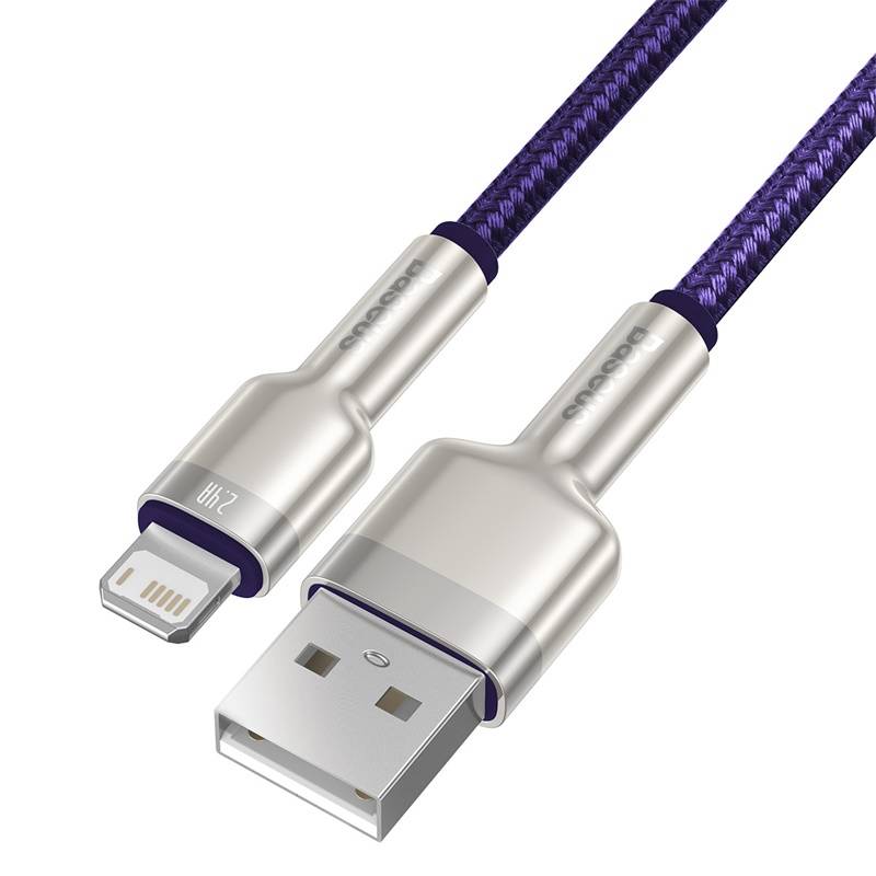 Usb Cable For Lightning Baseus Cafule, 2.4a, 2m (.