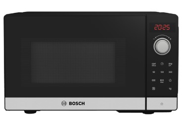 Bosch Serie 2 Ffl023ms2 Microwave Countertop Solo Microwave 20 L 800 W Black  Stainless Steel