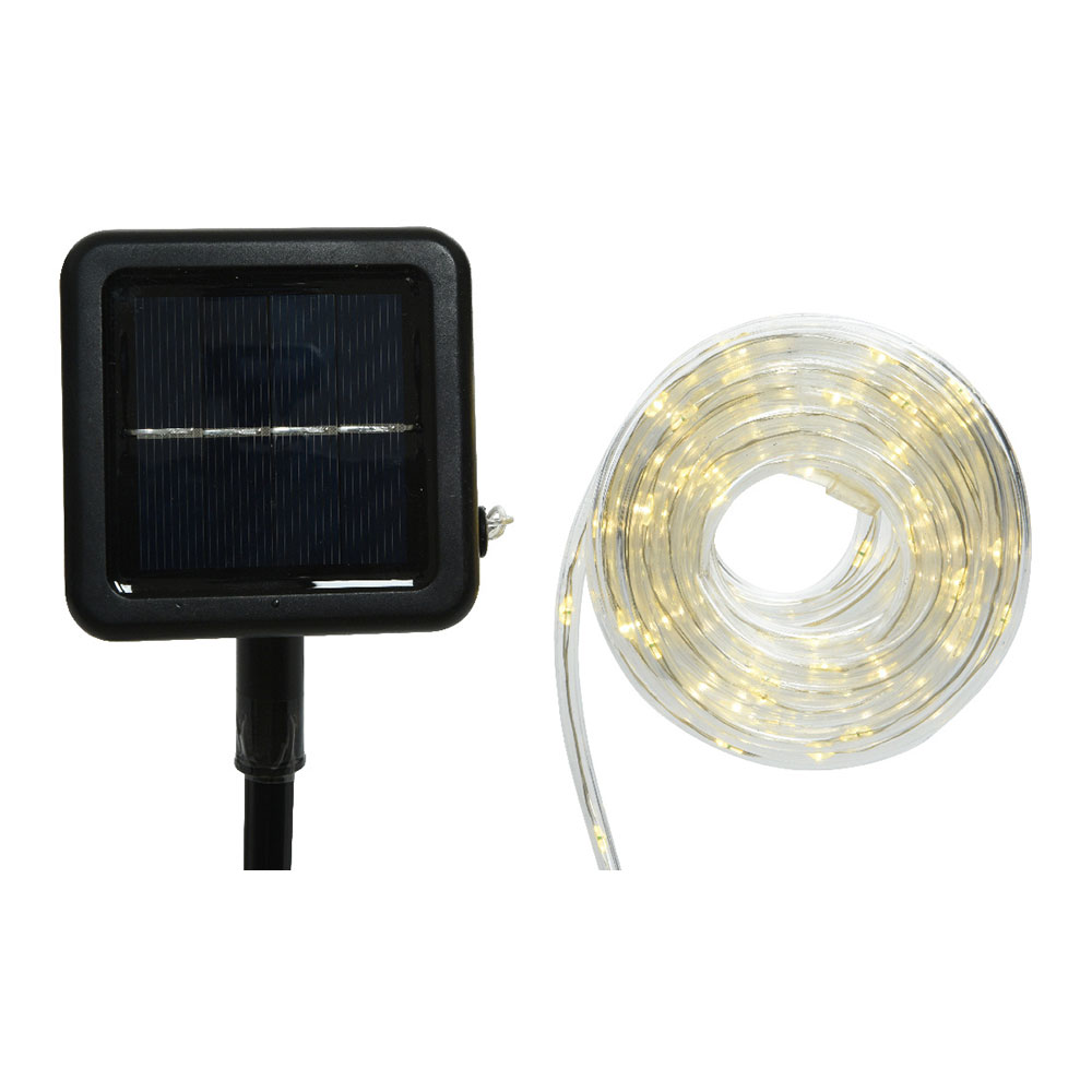 TUBO LUMINOSO SOLAR 495cm 100 LEDS LUZ QUENTE LUMI