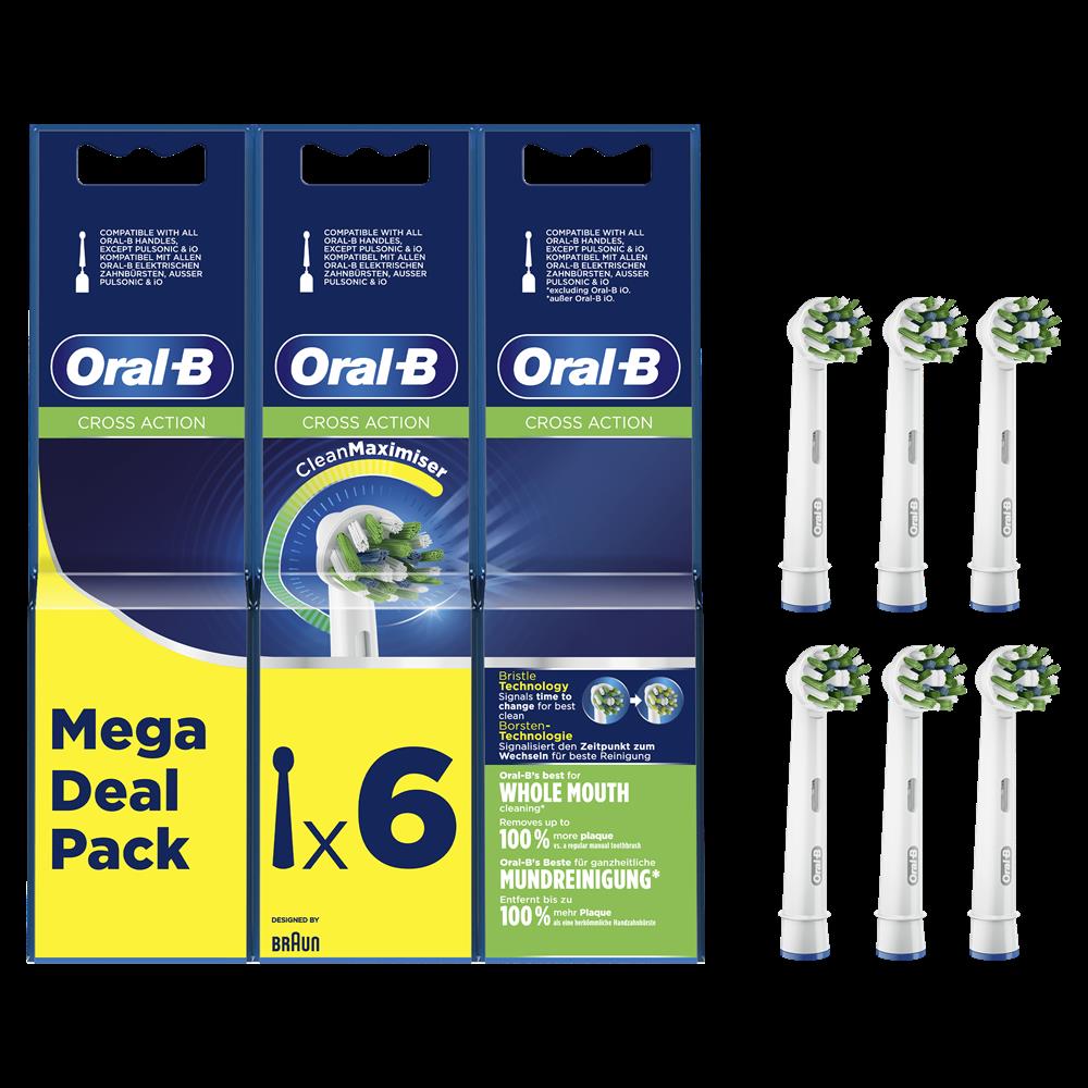 Recarga Escova Elétrica Oral-B Cross Action Branco