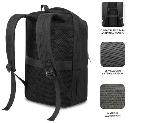 SUBBLIM BUSINESS V2 AP 16 NEGRO MOCHILA