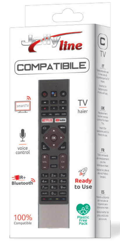 Comando Compativel TVs HAIER HTR-U