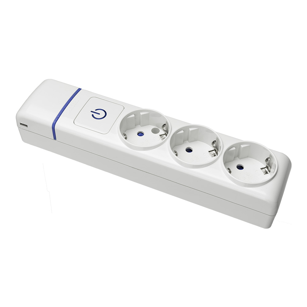 Bloco 3 Tomadas T/Tl 10/16a com Interruptor Luminoso Solera 8003pil