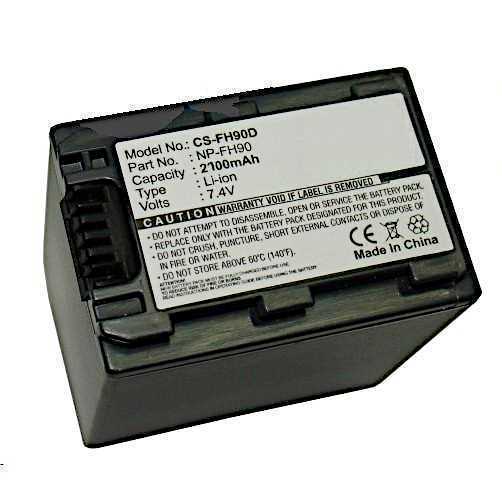 Bateria Para Sony Np-fh90 7.4v 2100mah Com Cabo