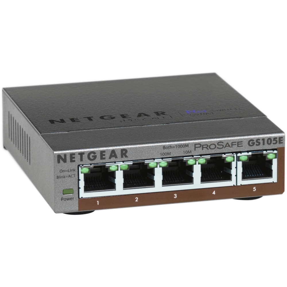 Switch de Mesa Netgear Gs105e-200pes 5p Gigabit
