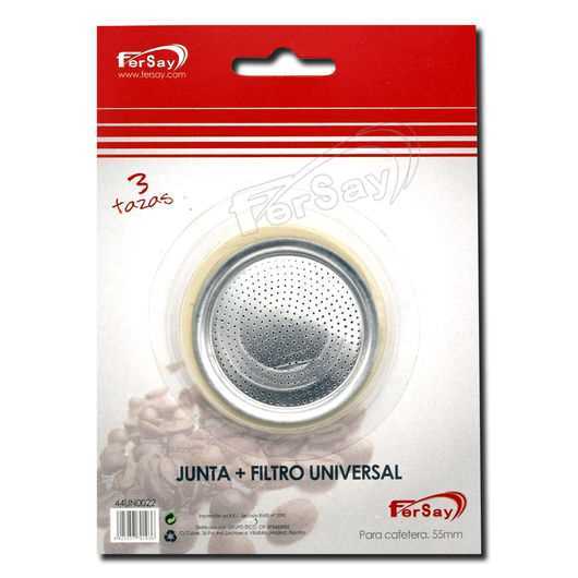 GOMA Y FILTRO UNIVERSAL PARA CAFETERA DE 3 TAZAS