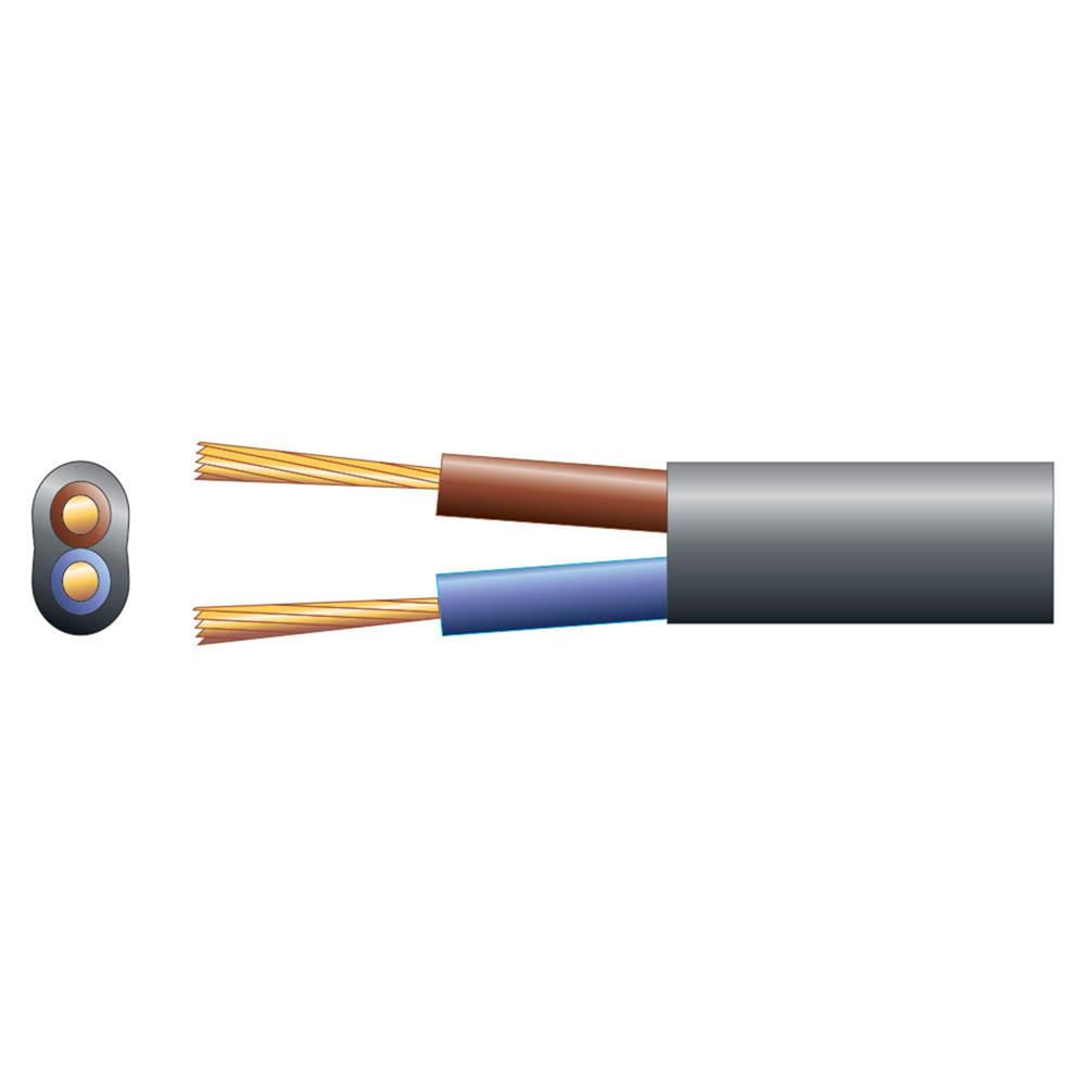 Electric Cable 2 Core Oval Pvc, 300/300v