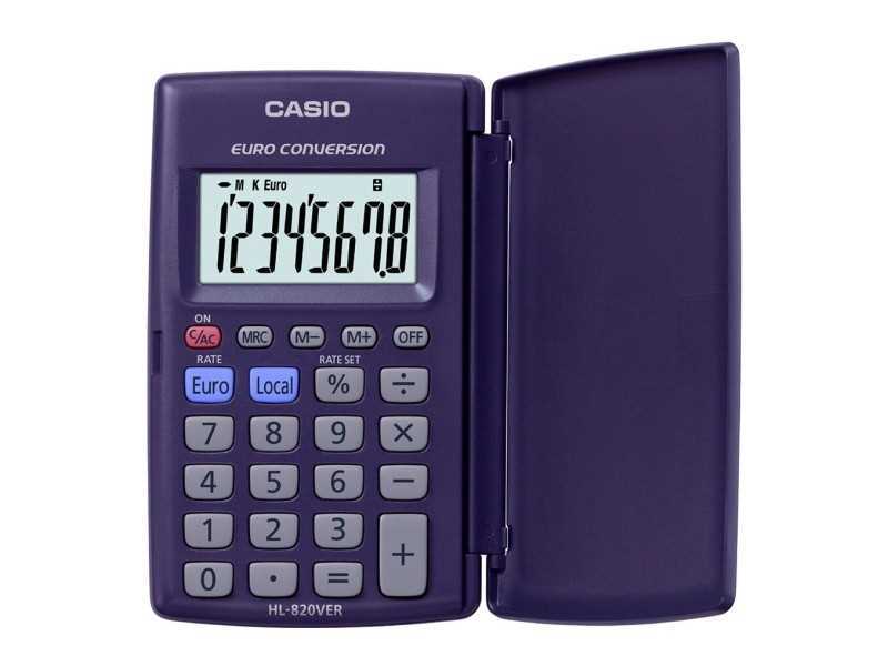 Casio Hl-820vera-Wa-Ep Calculadora Pocket Calcula.