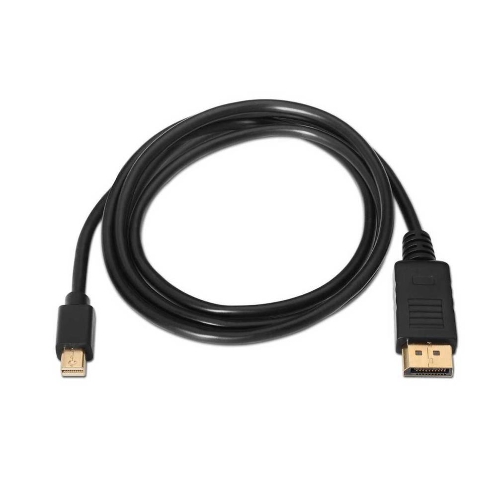 Cable Conversor Aisens A124-0132/ Displayport Macho - Mini Displayport Macho/ 3m/ Negro