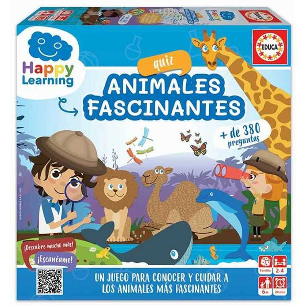 Jogo Educativo Educa Happy Learning Quiz Animales.