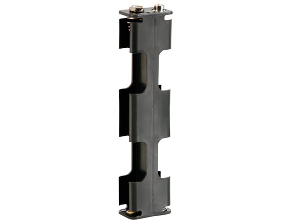 Battery Holder For 4 X Aa-Cell (With Snap Termina.