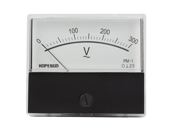 Analogue Voltage Panel Meter 300v Ac / 70 X 60mm