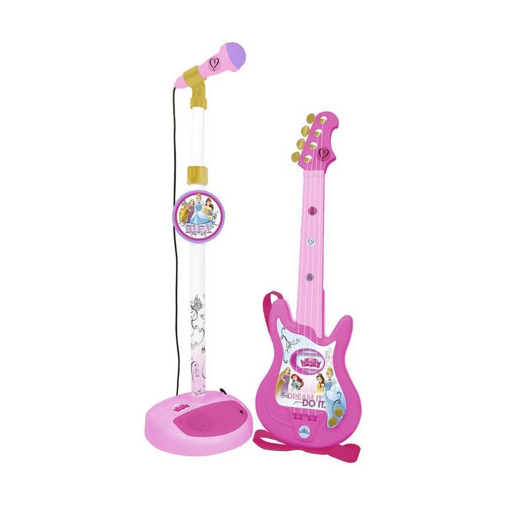 Guitarra Infantil Reig Microfone Cor de Rosa Prin.