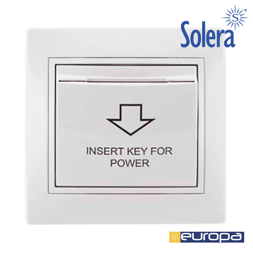 Interruptor de Cartão 10a 250v Série Europa Solera Erp01tu