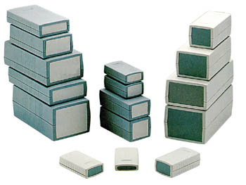 Caja de Plástico - Gris Oscuro - 120 X 60 X 30mm
