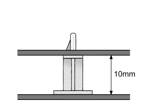 Suporte P/ Pcb 3mm (A=10mm,B=18x18mm) - Velleman